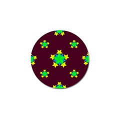 Pattern Star Vector Multi Color Golf Ball Marker (10 Pack) by Pakrebo