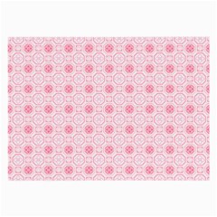 Traditional Patterns Pink Octagon Large Glasses Cloth (2-side) by Pakrebo