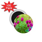 Impressionistic Purple Peonies With Green Hostas 1.75  Magnets (100 pack)  Front