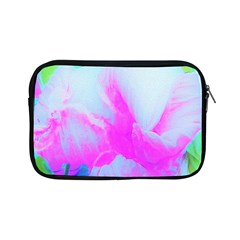 Abstract Pink Hibiscus Bloom With Flower Power Apple Ipad Mini Zipper Cases by myrubiogarden