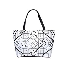 Mandala Drawing Dyes Page Classic Shoulder Handbag by Pakrebo