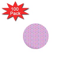 A Hexagonal Pattern 1  Mini Buttons (100 Pack)  by Pakrebo