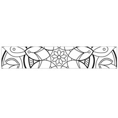 Mandala Drawing Dyes Page Large Flano Scarf 