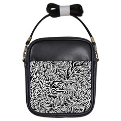 Flames Fire Pattern Digital Art Girls Sling Bag by Pakrebo