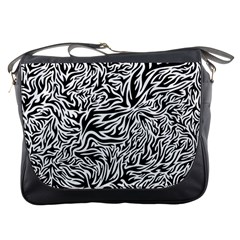 Flames Fire Pattern Digital Art Messenger Bag by Pakrebo