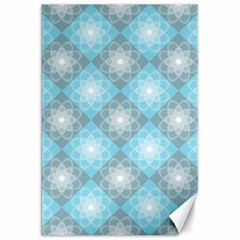 White Light Blue Gray Tile Canvas 20  X 30 