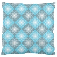 White Light Blue Gray Tile Standard Flano Cushion Case (two Sides) by Pakrebo