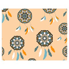 Dreamcatcher Pattern Pen Background Double Sided Flano Blanket (medium)  by Pakrebo