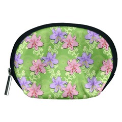 Lily Flowers Green Plant Natural Accessory Pouch (medium) by Pakrebo