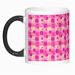 Hana Tsurukusa Heart Pink Morph Mugs by Pakrebo