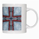 Pattern Cross Geometric Shape White Mugs Right