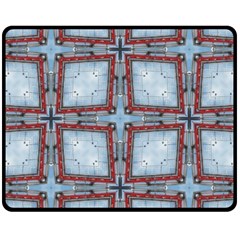 Pattern Cross Geometric Shape Double Sided Fleece Blanket (medium)  by Pakrebo