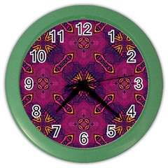 Backdrop Background Cloth Colorful Color Wall Clock by Pakrebo