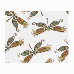 Pattern Dragonfly Background Small Glasses Cloth (2-side) by Pakrebo