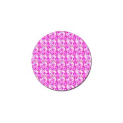 Maple Leaf Plant Seamless Pattern Pink Golf Ball Marker (10 Pack) by Pakrebo