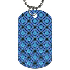 Blue Tile Wallpaper Texture Dog Tag (Two Sides)