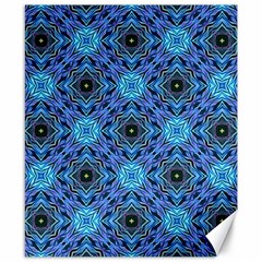 Blue Tile Wallpaper Texture Canvas 8  x 10 