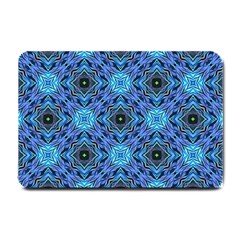 Blue Tile Wallpaper Texture Small Doormat 