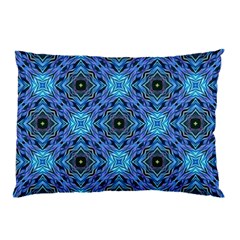 Blue Tile Wallpaper Texture Pillow Case