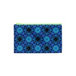 Blue Tile Wallpaper Texture Cosmetic Bag (XS) Front