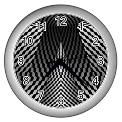 Concept Graphic 3d Model Fantasy Wall Clock (Silver)