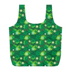 4 Leaf Clover Star Glitter Seamless Full Print Recycle Bag (l) by Pakrebo