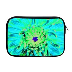 Aqua Cactus Dahlia Apple Macbook Pro 17  Zipper Case by myrubiogarden