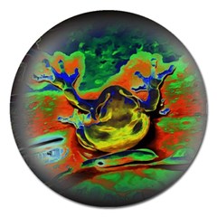 Abstract Transparent Background Magnet 5  (round) by Pakrebo