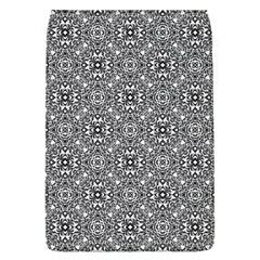 Black White Geometric Background Removable Flap Cover (l) by Pakrebo