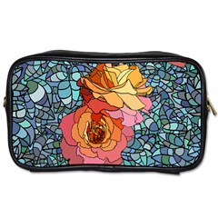 Pattern Rose Yellow Background Toiletries Bag (one Side) by Pakrebo