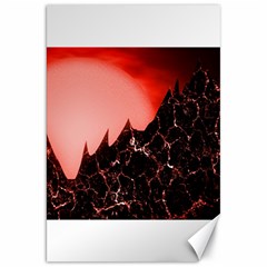 Sci Fi Red Fantasy Futuristic Canvas 20  X 30 