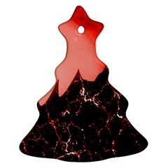 Sci Fi Red Fantasy Futuristic Christmas Tree Ornament (two Sides)