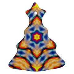 Pattern Abstract Background Art Christmas Tree Ornament (two Sides)