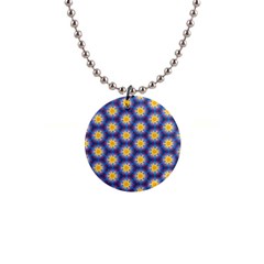 Graphic Pattern Seamless 1  Button Necklace