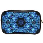 Background Blue Flower Toiletries Bag (Two Sides) Front