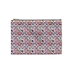 Graphic Seamless Pattern Pig Cosmetic Bag (medium) by Pakrebo