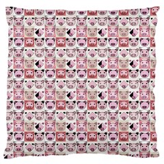 Graphic Seamless Pattern Pig Large Flano Cushion Case (one Side) by Pakrebo
