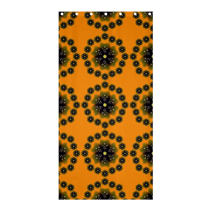 Abstract Template Flower Shower Curtain 36  x 72  (Stall) 