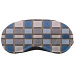 Abstract Seamless Fabric Blue Sleeping Masks Front