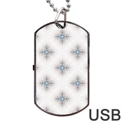 Seamless Pattern Pattern Bubble Wrap Dog Tag Usb Flash (two Sides) by Pakrebo