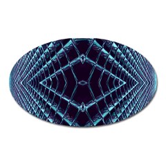 Sci Fi Texture Futuristic Design Oval Magnet by Pakrebo