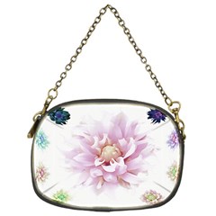 Abstract Transparent Image Flower Chain Purse (one Side) by Pakrebo