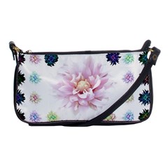 Abstract Transparent Image Flower Shoulder Clutch Bag by Pakrebo