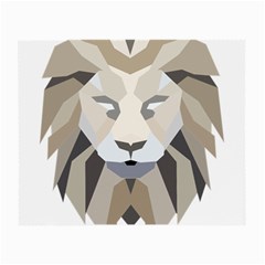 Polygonal Low Poly Lion Feline Small Glasses Cloth