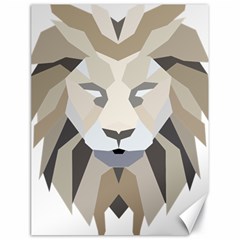 Polygonal Low Poly Lion Feline Canvas 18  x 24 