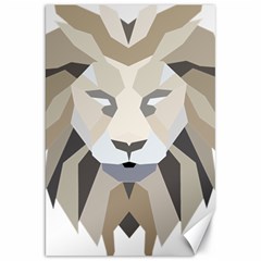 Polygonal Low Poly Lion Feline Canvas 20  x 30 