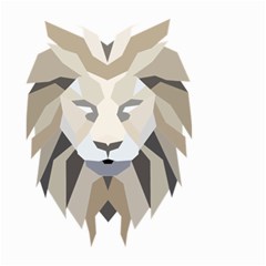 Polygonal Low Poly Lion Feline Small Garden Flag (Two Sides)