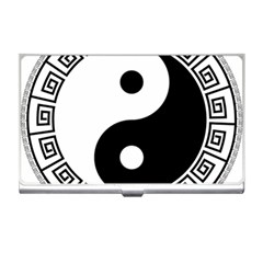 Yin Yang Eastern Asian Philosophy Business Card Holder by Pakrebo