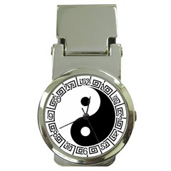 Yin Yang Eastern Asian Philosophy Money Clip Watches by Pakrebo