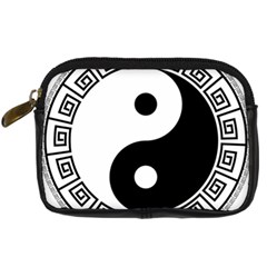 Yin Yang Eastern Asian Philosophy Digital Camera Leather Case by Pakrebo